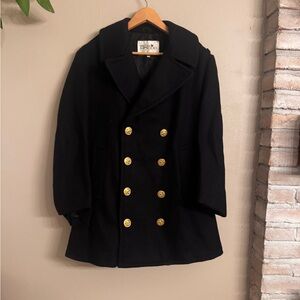 FOX KNAPP Vintage Double-Breasted Wool Coat